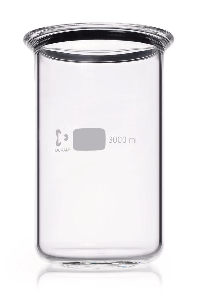 Flat flange beaker, DURAN®, DN150,, with groove, 3000 ml, 1 unit(s)