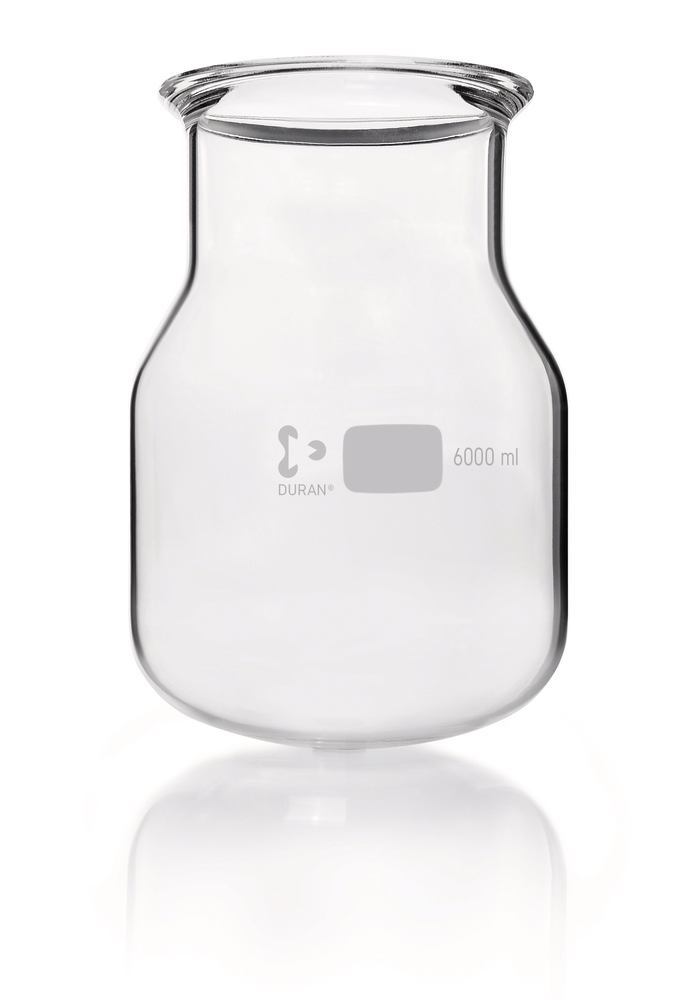 Flat flange reaction vial, DURAN®,, with groove, 6000 ml, 1 unit(s)