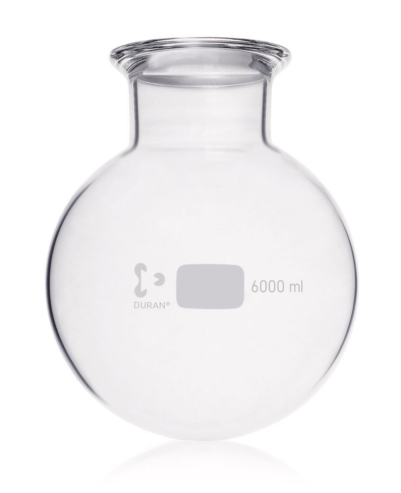 FF round bottom flask, DURAN®, DN100,, with groove, 6000 ml, 1 unit(s)