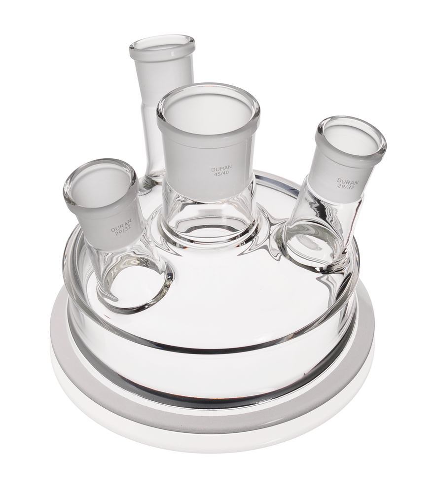 DURAN® flat flange lid , DN150, 4 necks with NS, MH NS 45/40, , 1 unit(s) — Carl Roth, cod 1YYN.1