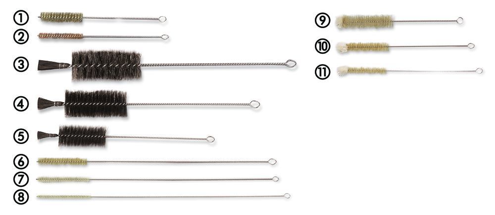 Rotilabo®-brushes, model 2, bronze 0.15, brush L 100, Ø 15 mm, 5 unit(s)