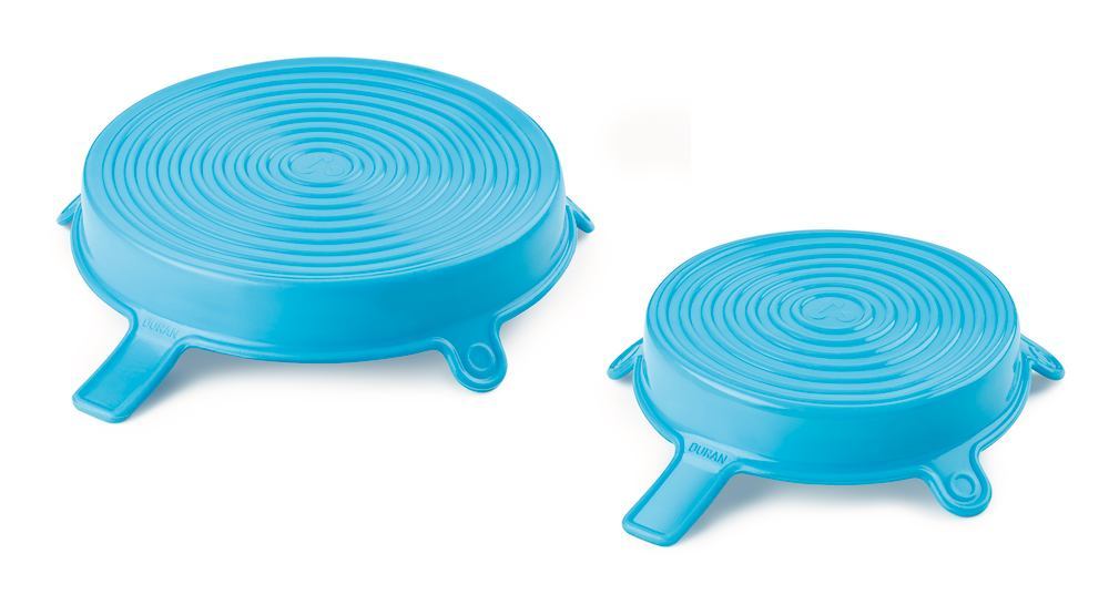 DURAN® silicone lid set, XL/XXL, , Cyan, 1 set