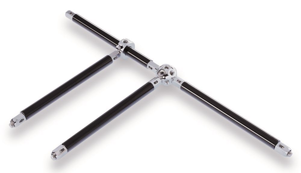 Foot plate for grid stands,, Ø 50xH8 mm, with thr. bolt M12 L45 mm, 1 unit(s)