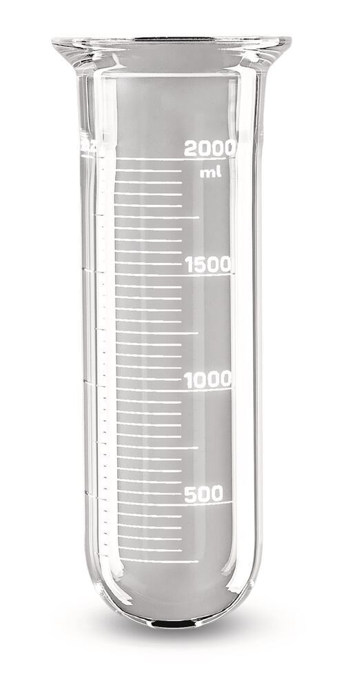 Reaction vessel, cyl.,grad. round bottom, DN150, 4.0 l, 1 unit(s)