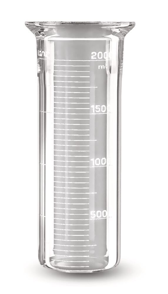 Reaction vessel, cyl., grad.,flat bottom, DN60, 0.25 l, 1 unit(s) — Carl Roth, cod 214H.1