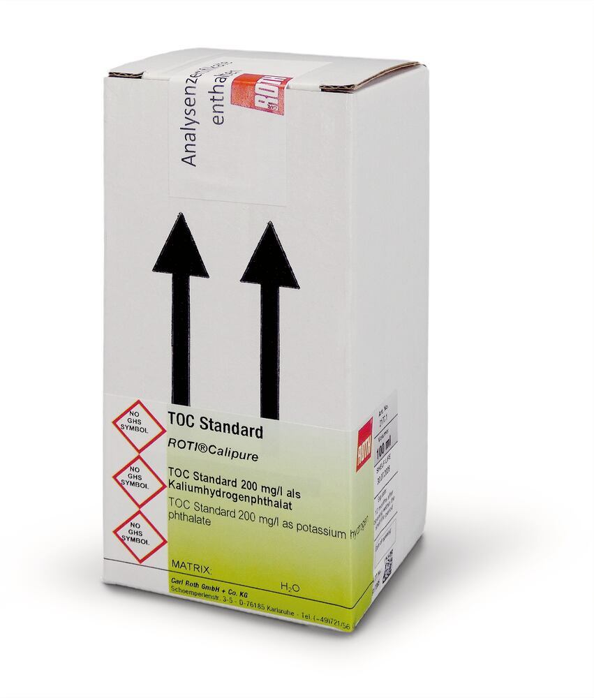 TIC Standard, ROTI®Calipure 100 mg/l , 500 ml, glass