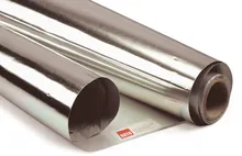 Folie de protecție termică, autoadezivă, 0,05 mm, folie de aluminiu, W 50 cm, până la +80 °C