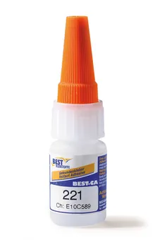 Adeziv instant monocomponent CA 221, pe bază de cianoacrilat, 10 ml, flacon cu dozator