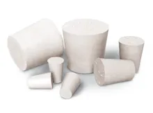 Rotilabo®-stoppers din cauciuc natural, Ø bază 14 mm, Ø vârf 18 mm, H 20 mm