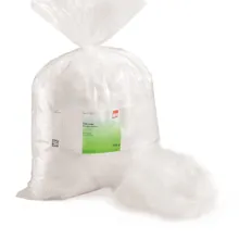 Vată de sticlă 8 µm, sticlă rezistentă chimic conform DIN 1259-1, 1 kg, plastic