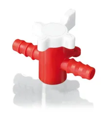 Rotilabo®-2-way robinet, PP/PE, pentru furtunuri cu Ø interior 5-7 mm, 1 buc(ată)