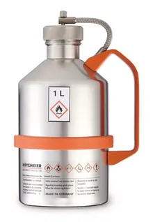 Bidon de siguranță pentru laborator, oțel inoxidabil, cu capac filetat, 1 l, 1 buc.
