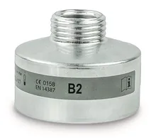 Filtru de protecție respiratorie, gri, EN 14387, tip B2, 1 bucată