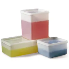 Cutii pătrate ROTILABO®, PE, L 103 x W 103 x H 127 mm, 1000 ml, 16 bucăți