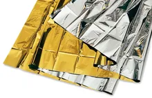 Pătură de urgență, folie PE aluminizată, 210x160 cm, 1 buc.