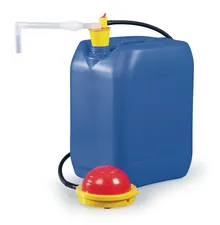 Pompă de picior OTAL cu tub de evacuare curbat, PP, 26 l/min, pentru recipiente max. 120 l