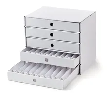 Sistem de depozitare pentru casete de încorporare, din carton, L 247 x W 340 x H 302
