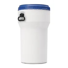 Butoi stivuibil, 50 l, alb cu capac albastru cu filet, 1 bucată