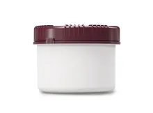Borcan cu gât larg Packo, alb, HDPE, Cu capac filetat și dop, 500 ml, 10 buc.