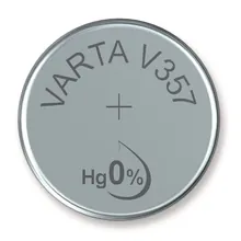 Baterie tip buton, V 357, argint, 1.55 V, 1 bucată