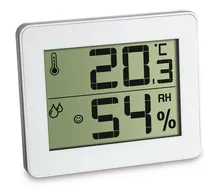 Termohigrometru ultra-plat, 20-95% UR, Incl. baterie CR 2025, 1 unitate