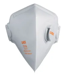 Masca de protecție FFP2 împotriva particulelor uvex silv-Air c 3210, mască pliabilă cu valvă de expirație