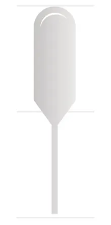 Pipete Pasteur negradate, 1 ml, vârf fin, 500 unități