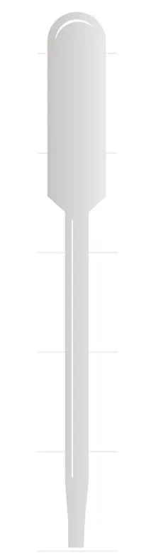 Pipete Pasteur negradate, 6 ml, deschidere largă, 250 unități