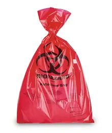 Pungi de eliminare BIOHAZARD, roșii, 110L, PP, 50 µm, 700x1100 mm, 350 buc.