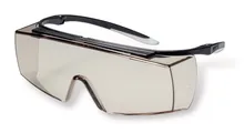 Ochelari de protecție super f OTG CBR65, negru/alb, lentile gri, 1 buc.