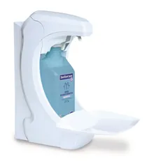 Dozator de dezinfectant fără atingere RX5, pentru flacoane de 500 ml, 1 bucată