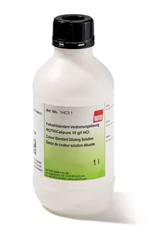 Soluție de diluție standard de culoare, ROTI®Calipure, 10 g/l HCl, 1 l, plastic