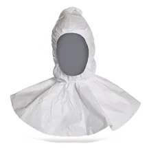 Glugă TYVEK 500, model PH30, Alb, cu guler extins, 25 unități