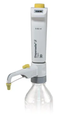 Dispensette® S Organic, digital, cu valvă de recirculare, volum 5-50 ml