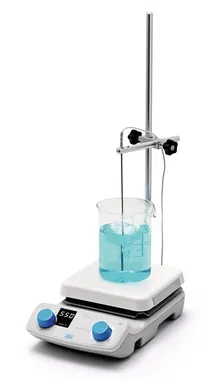 Plită încălzitoare și agitator magnetic AREX.X, set complet incl. senzor de temperatură din oțel inoxidabil