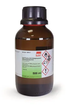 Standard de apă Karl Fischer ROTI®Hydroquant, 5.0, 5,0 mg H2O/ml, 500 ml, sticlă