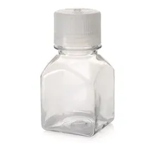 Flacon cu gât îngust, pătrat, PC, 125 ml, 6 buc.