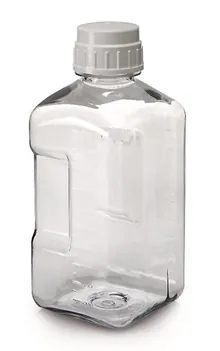 Flacon cu gât îngust, pătrat, PC, 2 l, 1 buc.