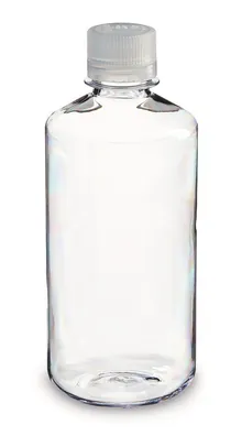 Flacon cu gât îngust, rotund, PC, 1 l, 4 buc.