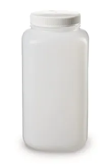 Flacon cu gât larg, pătrat, HDPE, 4 l, 1 buc.