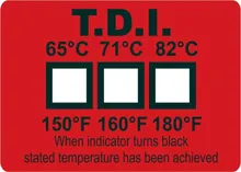 Indicator de dezinfecție termică, 65/71/82 °C, 1000 unități