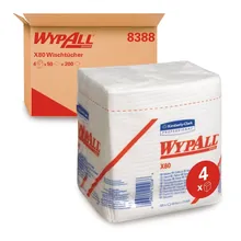 Șervețele reutilizabile WYPALL® X80, 1 strat, albe, pungă, 310 x 320 mm, 200 buc.