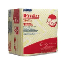 WYPALL® Șervețele reutilizabile X80 Plus, 1 strat, alb/galben, pungă, 345 x 335 mm