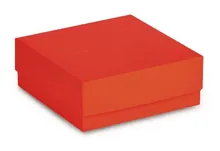Cutii criogenice din carton ROTILABO®, roșii, impermeabile, L 133 x W 133 x H 50 mm