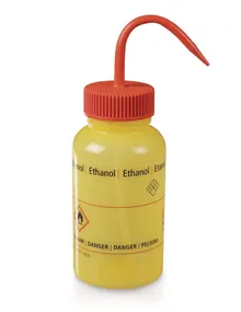 Flacon de spălare, cu gât larg, LDPE, etanol, 500 ml, 1 bucată