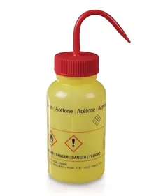 Flacon de spălare, cu gât larg, LDPE, acetonă, 500 ml, 1 bucată
