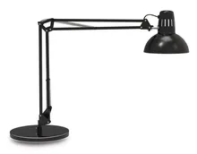 Lampă de birou de studiu cu bază, Metal, cap lampă Ø 17 cm, negru, 1 bucată(ți)