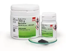 Pulbere de plumb, min. 99,95 %, p.a., aprox. 300 mesh, 500 g, plastic
