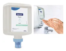 Spumă de curățare a mâinilor Baktolin, flacon pentru dozatoare CleanSafe, 1000 ml