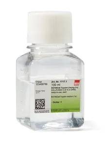 Soluție de tripsină ROTI®Cell (1x), sterilă, 1x, CELLPURE®, 100 ml, plastic